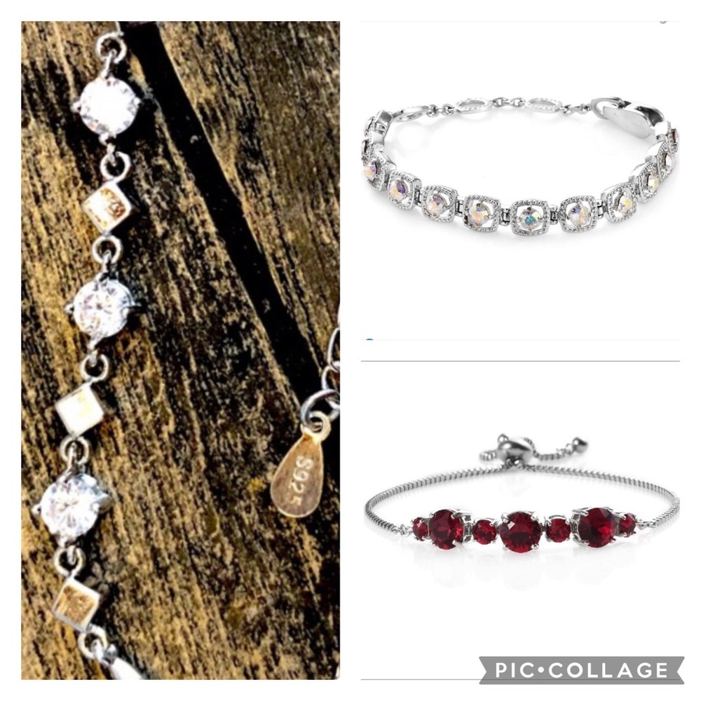 3 Swarovski Crystal Bracelets